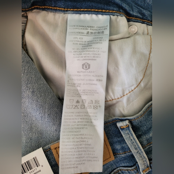 Levi's Denizen Ultra High Rise Button-Up Ankle Leggings Size 15/32 Skinny Jeans - Picture 9 of 11